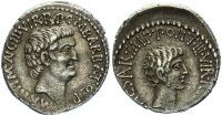 Römische Imperatorische Prägungen Marcus Antonius AR-Denar 41 v. Chr. silver ss-vz