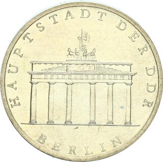 DDR Gedenkmünze 5 Mark 1980 A Berlin, Brandenburger Tor pfr., stgl. Jäger 1536