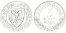 Weimarer Republik 3 Reichsmark 1926 A Lübeck Silber vz-stgl. Jäger 323