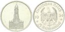 Drittes Reich 5 Reichsmark 1934 D Garnisonkirche ohne Datum Silber vz/vz+ Jäger 357