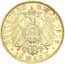 Sachsen Friedrich August III. 10 Mark 1906 E Gold vz+/stgl. Jäger 267