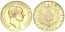 Sachsen Friedrich August III. 10 Mark 1906 E Gold vz+/stgl. Jäger 267