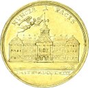 Brandenburg-Preußen Friedrich II. der Große Goldmedaille zu einem Dukaten 1763 auf den Frieden von Hubertusburg Gold ss-vz