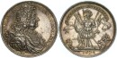 Braunschweig-Calenberg-Hannover Ernst August seit 1662 Bischof von Osnabrück Medaille 1694 Silber ss-vz