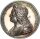 Großbritannien George II. Medaille 1727 auf seine Krönung Silber vz