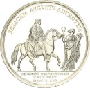 Braunschweig-Calenberg-Hannover Georg IV. Medaille 1821 Ankunft des Königs in Hannover Silber vz-stgl.