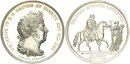 Braunschweig-Calenberg-Hannover Georg IV. Medaille 1821 Ankunft des Königs in Hannover Silber vz-stgl.