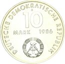 DDR Gedenkmünze 10 Mark 1986 A Ernst Thälmann Exp. (Exportqualität) pfr., stgl. Jäger 1608