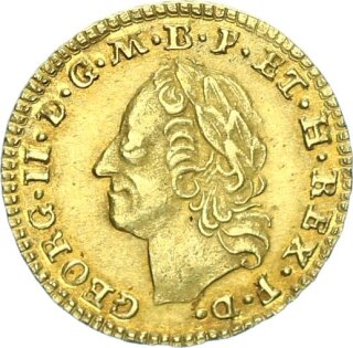 Braunschweig-Calenberg-Hannover Georg II. König von Großbritannien 1/2 Goldgulden 1750 S (Hannover) Gold ss