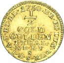Braunschweig-Calenberg-Hannover Georg II. König von Großbritannien 1/2 Goldgulden 1750 S (Hannover) Gold ss