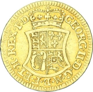 Braunschweig-Calenberg-Hannover Georg II. Goldgulden (2 Taler) 1753 IAS (Hannover) ss