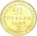 Braunschweig-Calenberg-Hannover Georg IV. 2 1/2 Taler 1821 B Gold f. vz