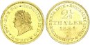 Braunschweig-Calenberg-Hannover Georg IV. 2 1/2 Taler 1821 B Gold f. vz