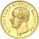 Braunschweig-Calenberg-Hannover Georg V. 5 Taler 1855 B (Hannover) Gold vz/vz+