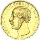 Braunschweig-Calenberg-Hannover Georg V. 10 Taler 1854 B (Hannover) Gold vz/vz+
