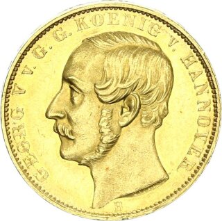 Braunschweig-Calenberg-Hannover Georg V. Vereinskrone 1866 B (Hannover) Gold vz+
