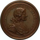 Frankreich Lothringen Ludwig XIII. Medaille ohne Jahr Saint-Urbain Bronze pfr., f. stgl.