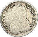 Frankreich Ludwig XV. 1/2 Ecu 1732 9 (Rennes) Silber s/f. ss