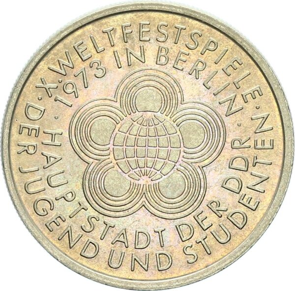DDR Gedenkmünze 10 Mark 1973 A X. Weltfestspiele pfr., f. stgl.