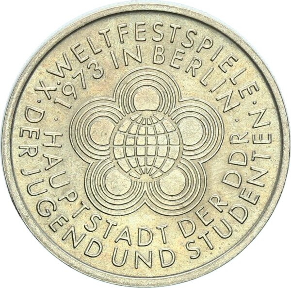 DDR Gedenkmünze 10 Mark 1973 A X. Weltfestspiele pfr., f. stgl. Jäger 1545
