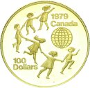 Kanada Elizabth II. 100 Dollar 1979 Internationales Jahr...