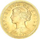 Chile Republik 100 Pesos (Diez Condores) 1971 Gold pfr.,...