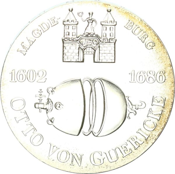 DDR Gedenkmünze 10 Mark 1977 A Otto von Guericke silver pfr., stgl.