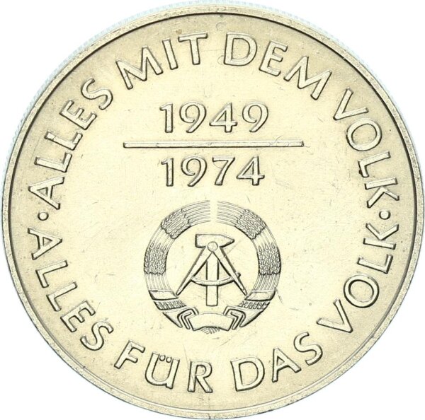 DDR Gedenkmünze 10 Mark 1974 A 25 Jahre DDR vz-stgl.