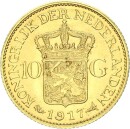 Niederlande Königreich Wilhelmina I. 10 Gulden 1917...