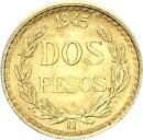 Mexiko 2 Pesos 1945 M (Mexican Mint) Centenario Gold...