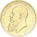 Sachsen-Meiningen Georg II. 20 Mark 1889 D Gold ss/f. vz...