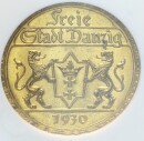 Danzig Freie Stadt 25 Gulden 1930 A NGC MS66 Gold pfr.,...