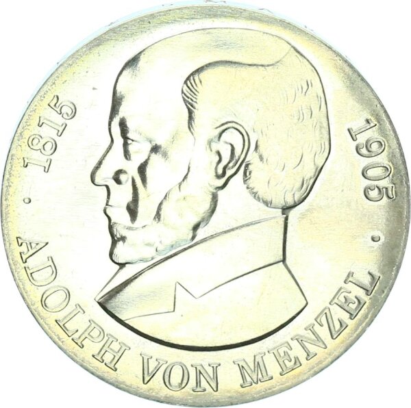 DDR Gedenkmünze 5 Mark 1980 A Adolf von Menzel pfr., stgl.