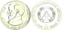 DDR Gedenkmünze 5 Mark 1980 A Adolf von Menzel pfr., stgl.