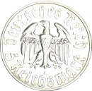 Drittes Reich 5 Reichsmark 1933 A Martin Luther Silber...