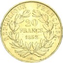 Frankreich Königreich Napoleon III. 20 Francs 1852 A...