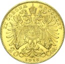 Österreich Franz Joseph I. 20 Kronen (Corona) 1915...