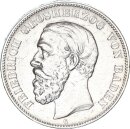 Baden Friedrich I. 5 Mark 1876 G Silber ss Jäger 27