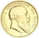 Baden Friedrich I. 10 Mark 1902 G Gold vz+/f. stgl....