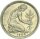 BRD Kursmünze 50 Pfennig 1950 J (Hamburg) leicht dezentriert, Randstab ungleichmässig Kupfer-Nickel ss-vz
