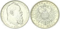 Bayern Luitpold 2 Mark 1911 D Prinzregent silver pfr., f. stgl./stgl.
