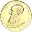 Sachsen-Meiningen Georg II. 20 Mark 1914 D Gold vz+/f....