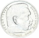 Drittes Reich 5 Reichsmark 1939 G Paul von Hindenburg mit...