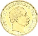Hessen Ludwig III. 5 Mark 1877 H Gold vz+/vz Jäger 215