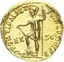 Kaiserzeit Nero AV-Aureus 61/62 n. Chr. Rom Gold vz