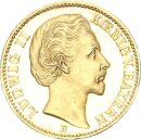Bayern Ludwig II. 20 Mark 1872 D Gold f. stgl. aus PP...