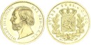 Niederlande Königreich Willem III. 10 Gulden 1851 Utrecht Gold vz/stgl.
