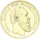 Württemberg Karl 10 Mark 1891 F Gold f. vz/vz...