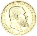 Württemberg Wilhelm II. 10 Mark 1900 F Gold vz...