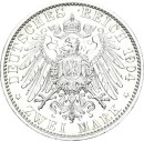 Anhalt Friedrich II. 2 Mark 1904 A Regierungsantritt Silber vz/stgl. Jäger 22